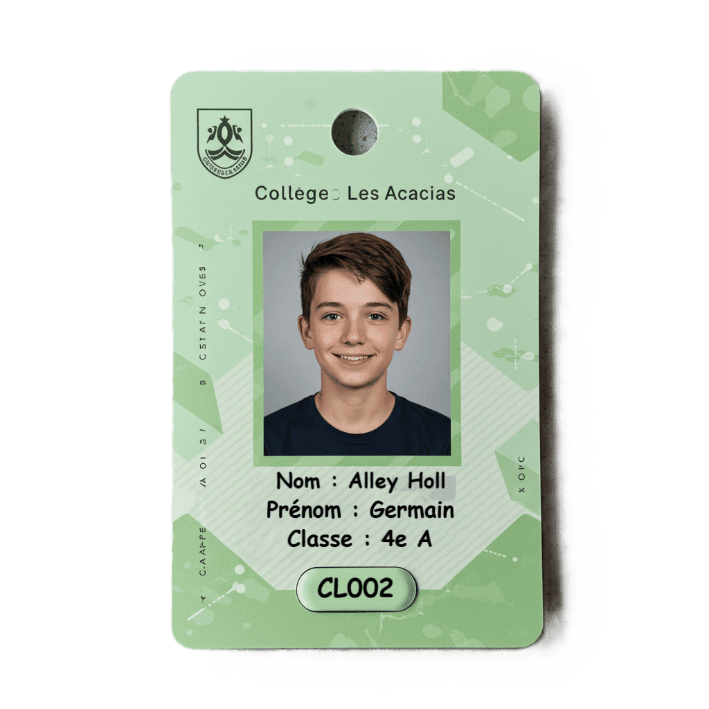 Exemple de carte etudiant