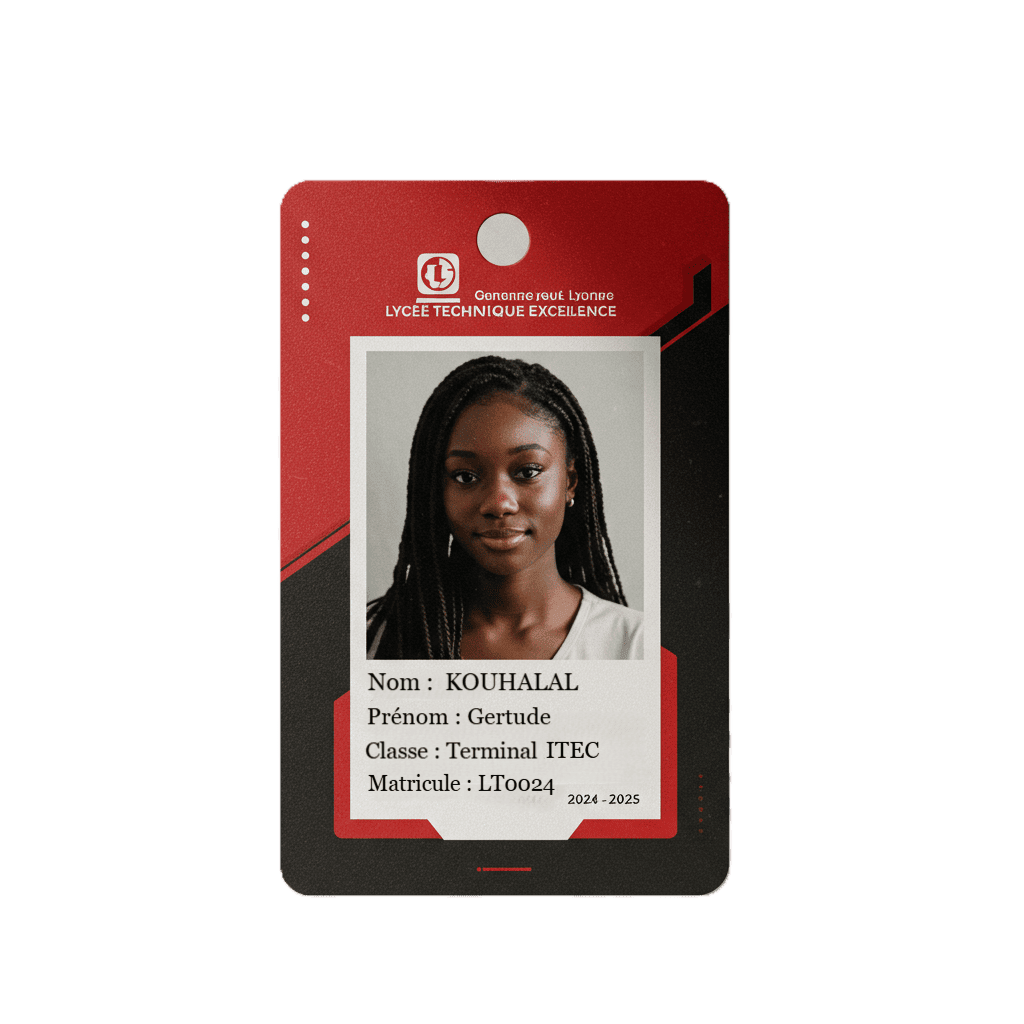 Exemple de carte etudiant