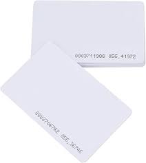 Cartes PVC RFID TK4100 – 125 kHz, épaisseur 0,76 mm