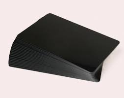 Cartes PVC vierges noir mat 30 Mil - 5 paquets de 100 cartes (C8001)