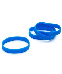 Lot de 100 Bracelets Silicone Bleu Roi Diamètre 65mm pour Adulte – Réutilisable et Confortable (Réf. ICA1474411)