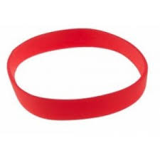 Lot de 100 Bracelets Silicone Rouge Taille Adulte – Réutilisable et Confortable (Réf. ICA1474414)